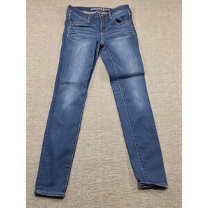 American Eagle Outfitter Women Super Stretch Jegging Jeans Dark Wash Size 8 Long